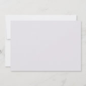Faire-part Mariage Reporté Monogramme Violet Fumé Élégant (Dos)