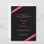 Faire-part Mariage rose (Dos)