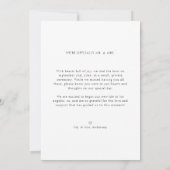 Faire-part Mariage Rustique Élégant Nous Avons Dit Oui Photo (Dos)