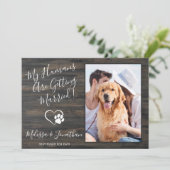 Faire-part Mariage Rustique Mes Humains Fiançailles Animaux d (Debout devant)