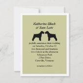 Faire-part Mariage Schnauzers (Devant)