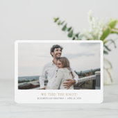 Faire-part Mariage simple, moderne, photo personnalisée, Anno (Debout devant)