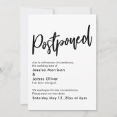 Faire-part Mariage simple noir blanc repoussé (Devant)
