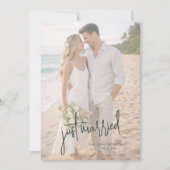 Faire-part Mariage sur la plage en fuite (Devant)