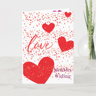 Faire-part Mariage Thème du Cœur Romantique