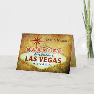 Faire-part Marié à LAS VEGAS fabuleux