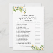 Faire-part Mariée citron et mariée trivia jeu de douche nupti (Devant)