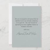 Faire-part Mariés Ballons Rose Gold Photo de Mariage (Dos)