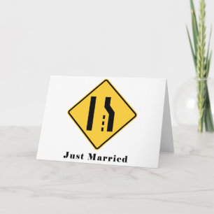 Faire-part Mariés depuis peu Voie de fusion réduite Mariage d