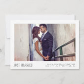 Faire-part Mariés modernes | Annonce de mariage (Devant)