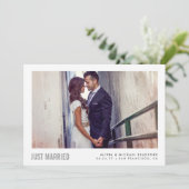 Faire-part Mariés modernes | Annonce de mariage (Debout devant)