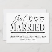 Faire-part Mariés Simplement Moderne Mariage (Devant)