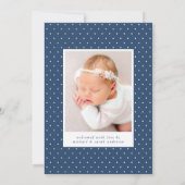 Faire-part Marine Hello Baby 2 Photo Naissance (Dos)