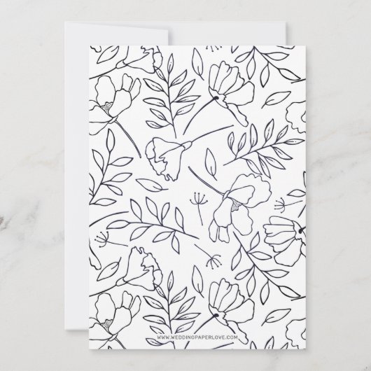 Faire-part Marine Notre aventure commence Photo Enregistrer l (Dos)