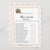 Faire-part Marke Bride & mariée trivia jeu de douche de marié (Devant / Derrière)