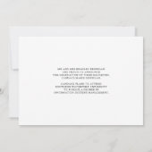 Faire-part Maroon Burgundy CONGRATS GRAD Typographie Photo (Dos)