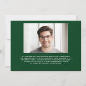 Faire-part Master It Photo Masters Diplôme Vert (Dos)