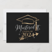 Faire-part Mastered It Class of 2024 Graduation Cadfts for He (Devant)