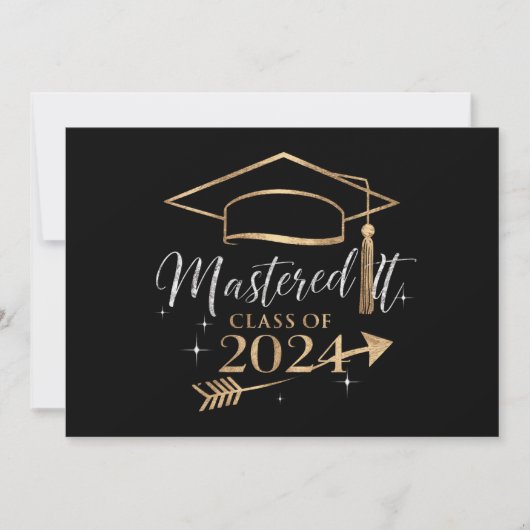 Faire-part Mastered It Class of 2024 Graduation Cadfts for He (Devant)