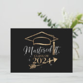 Faire-part Mastered It Class of 2024 Graduation Cadfts for He (Debout devant)