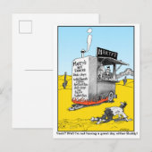 Faire-part Mauvaise carte postale drôle de jour (Devant / Derrière)