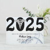 Faire-part Médicale branché de diplôme d'études de (Debout devant)