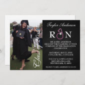 Faire-part Médicale branché de diplôme d'études de (Devant / Derrière)