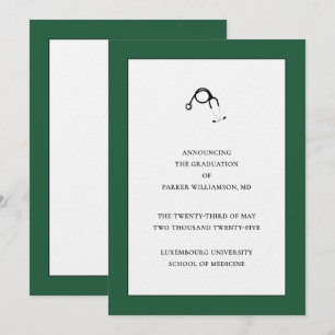 Faire-part Médicale d'études supérieures