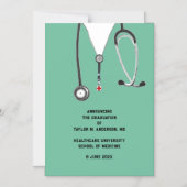 Faire-part Médicale d'études supérieures (Recto)