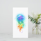 Faire-part Méduse arc-en-ciel (Debout devant)