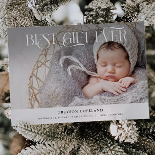 Faire-part Meilleur Cadeau Jour Férié Photo Naissance