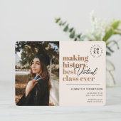 Faire-part Meilleur cours virtuel moderne (Debout devant)