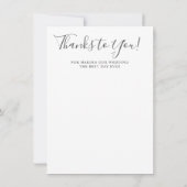 Faire-part Meilleur jour jamais moderne Merci Mariage (Dos)