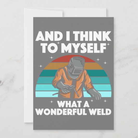 Faire-part Meilleur Welding Art Men Women Arc Welder Ir (Devant)