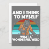 Faire-part Meilleur Welding Art Men Women Arc Welder Ir (Devant / Derrière)