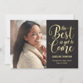 Faire-part Meilleure annonce de remise des diplômes EDITABLE (Devant)