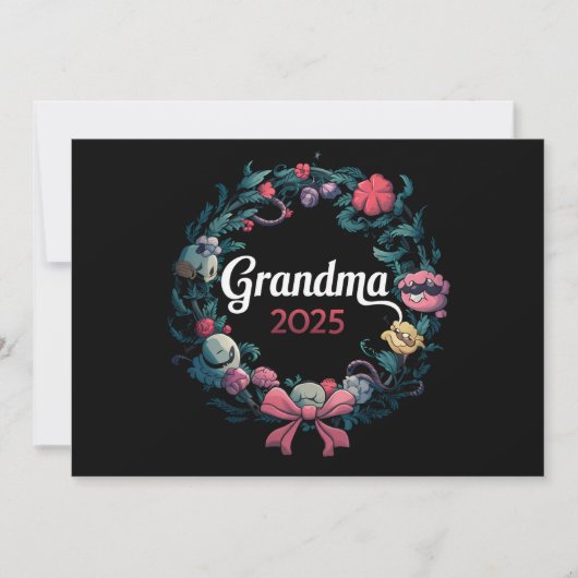 Faire-part Mémé 2025 Cadeau pour nouvelle grand-mère (Devant)