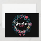 Faire-part Mémé 2025 Cadeau pour nouvelle grand-mère (Devant / Derrière)