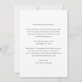 Faire-part Même amour, mariage plus petit, réduction de la ta (Dos)