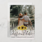 Faire-part Même amour, rendez-vous différent Photo de mariage (Devant / Derrière)