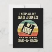 Faire-part Mens Funny dad Jokes in dad-a-Base (Devant)