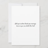 Faire-part Merci de fin d'année mignonne Script Trois photos (Dos)