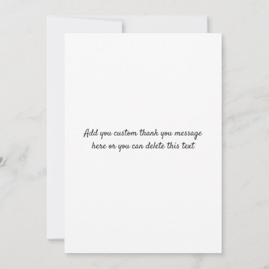 Faire-part Merci de fin d'année mignonne Script Trois photos (Dos)