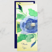 Faire-part Merci invité du jour de mariage (Devant / Derrière)