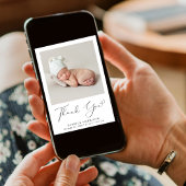 Faire-part Merci photo minimal