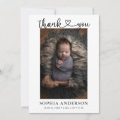 Faire-part Merci - Script photo (Devant)