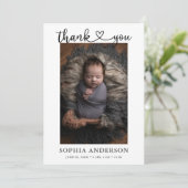 Faire-part Merci - Script photo (Debout devant)