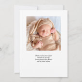 Faire-part Merci - Script photo (Dos)