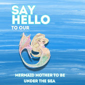 Faire-part Mère Baby shower Sirène À Être