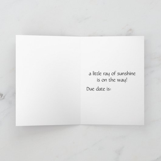 Faire-part Mère enceinte (Intérieur)